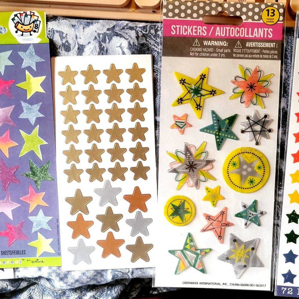 Scrapbook Stickers/embellishments STARS